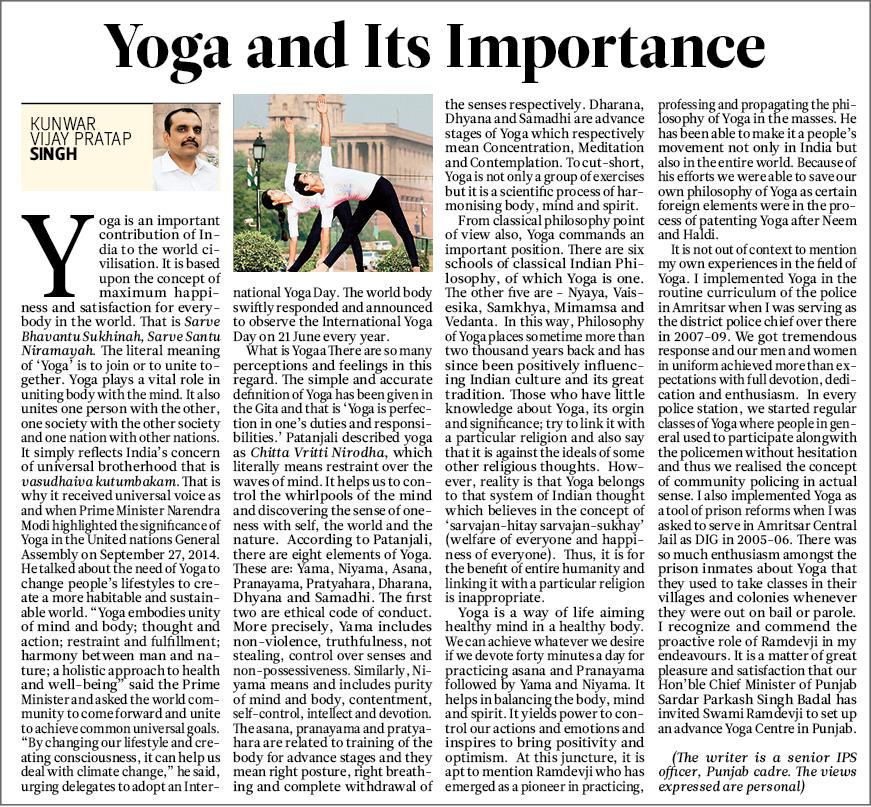 Yoga &amp; Its Importance
